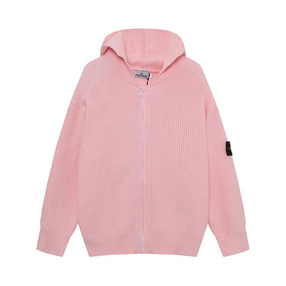 Stone Island Pink Hooded Sweater - Picture 1 of 2